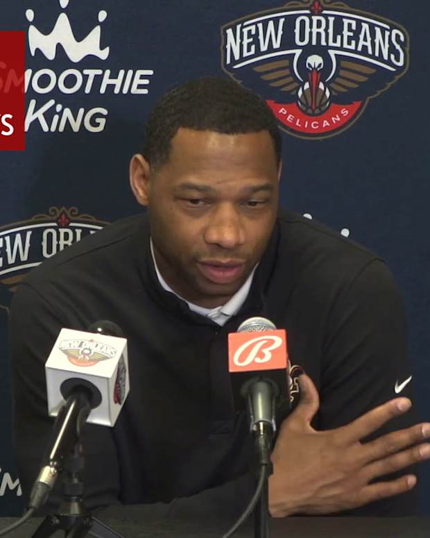 PELICANS FALL TO MAVERICKS -  POSTGAME INTERVIEWS WITH GREEN AND NANCE